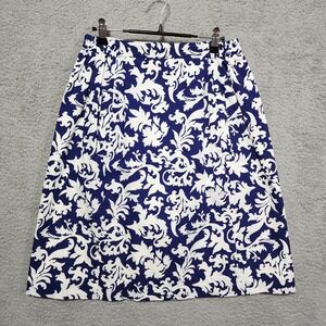 Sea Waves Navy Blue Skirt Size 10 Vintage Golf Pickleball‎ Tennis Beach A-Line